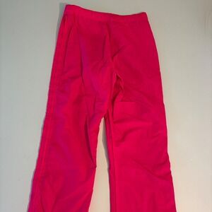 Columbia Sportswear 90s Style Neon Pink Snow Ski Pants Side Zip M/L Reversible
